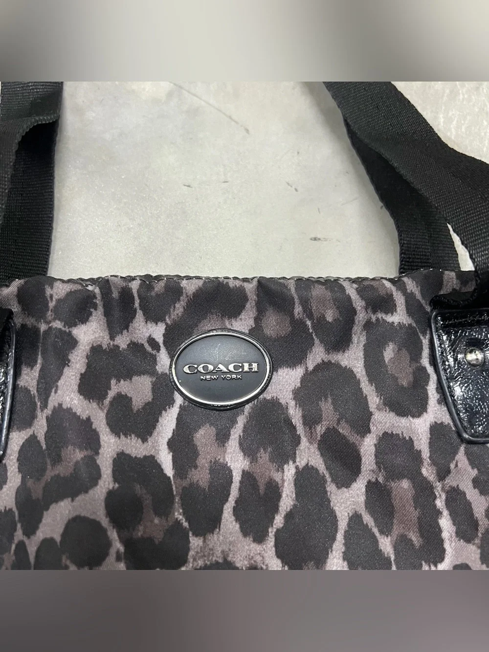 Coach leopard print